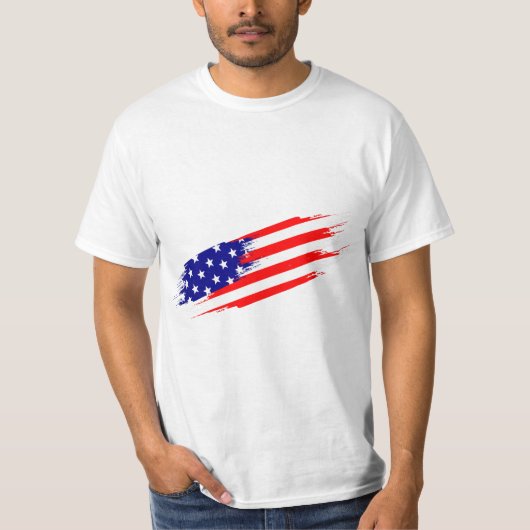 アメリカカスタム国旗Tシャツ Tシャツ (正面)
