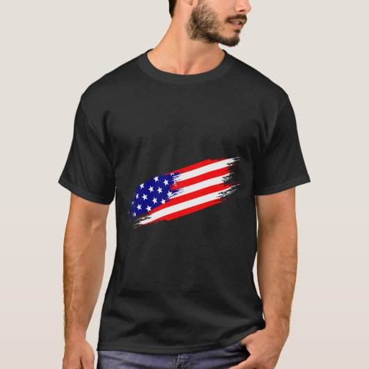 アメリカカスタム国旗Tシャツ Tシャツ (正面)