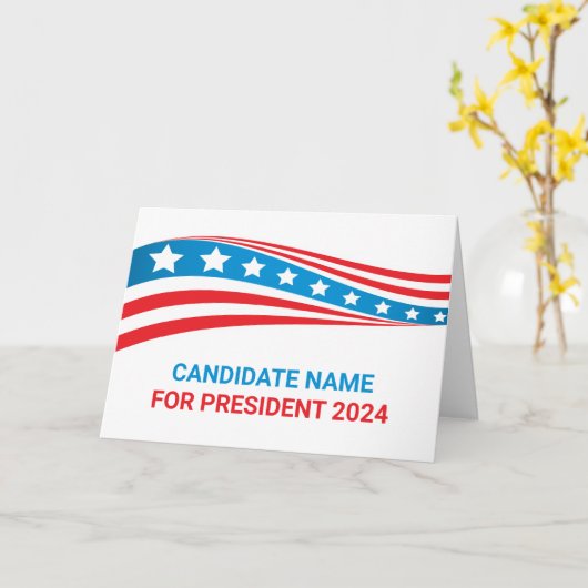 アメリカカスタム選挙票の政治運動 カード (黄色い花)