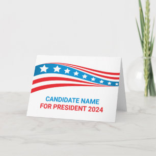 アメリカカスタム選挙票の政治運動 カード
