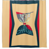 アメリカカッコいいホープ驚くべき愛国的パターンデザイン シャワーカーテン (正面)