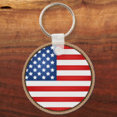 アメリカカッコいい国旗 キーホルダー (正面)