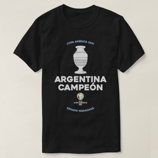 アメリカカップ2021アルゼンチンチャンピオン  Tシャツ (デザイン正面)