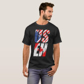 アメリカカナダプライドメープルリーフユース米国国旗C Tシャツ (正面フル)