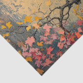 アメリカカラスの秋の絵画葉の切り離し 薄葉紙 (詳細)