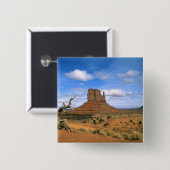 アメリカカラフルユタのモニュメントバレーミッテンズ 缶バッジ (正面&裏面)