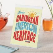 アメリカカリブのの幸せな伝統月 台座サイン (インサイチュ)