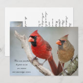 アメリカカーディナル/結婚誓約の更新 招待状 (正面/裏面)