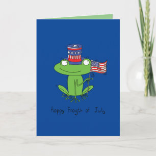 アメリカガエルおもしろいの7月4日 カード