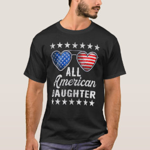 アメリカガールズ7月4日ウィメンズオールアメリカンダウグ Tシャツ