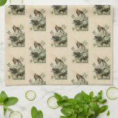 アメリカキジバト ニシヤマバト カロライナヤマバト アメリカヤマバト オードュボンの鳥 キッチンタオル (折り畳み)
