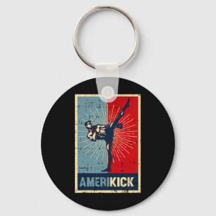 アメリカキック アメリカ キックボクシング 4th Of July かっこいい U キーホルダー