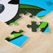 アメリカキツツキと花 ジグソーパズル (側面)