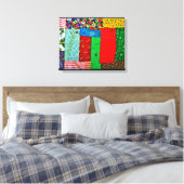 アメリカキルト キャンバスプリント (インサイチュ (寝室))