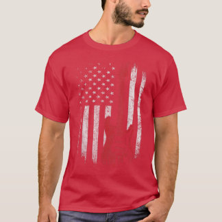 アメリカギタリスト音楽愛国的アメリカ合衆国Fla Tシャツ