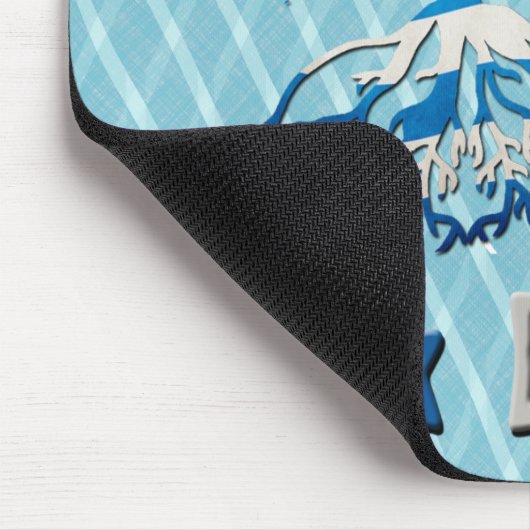 アメリカギリシャのルーツマウスマット マウスパッド (コーナー)