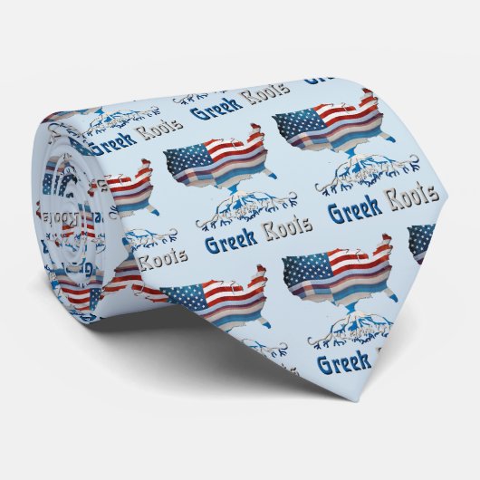 アメリカギリシャのルーツ ネクタイ (ロール)
