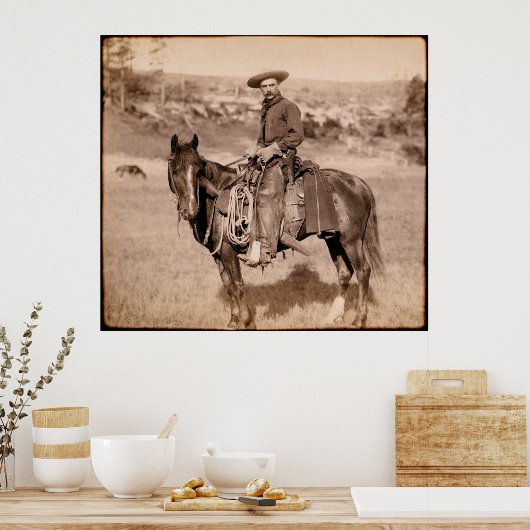 アメリカクラシックのカウボーイc.1888 ポスター (キッチン)