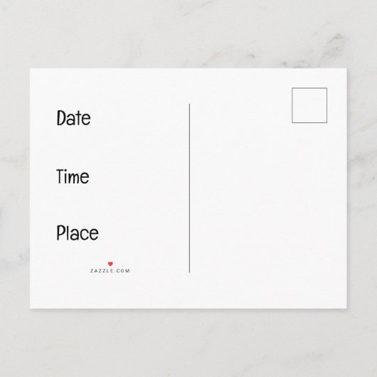 アメリカクラシックのピックアップトラック インビテーションポストカード (裏面)