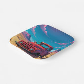 アメリカクラシックのピックアップトラック ペーパープレート (傾斜あり)