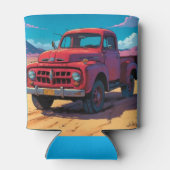 アメリカクラシックのピックアップトラック 缶クーラー (裏面)