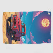 アメリカクラシックのピックアップ ゴルフタオル (横)