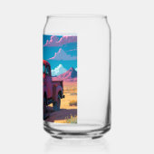 アメリカクラシックの集荷ビール缶 ガラス缶 (左)