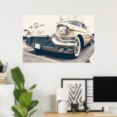 アメリカクラシックキャデラック ポスター (ホームオフィス)