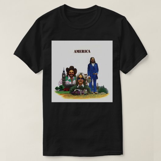 アメリカクラシックバンド Tシャツ (デザイン正面)