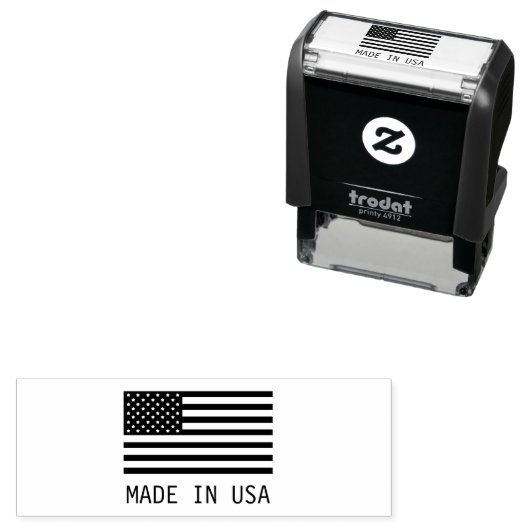 アメリカクラシックビジネスで作られたアメリカ国旗 セルフインキングスタンプ (インサイチュ)