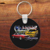 アメリカクラシック人 キーホルダー (正面)