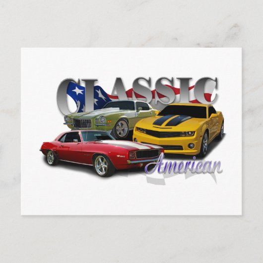 アメリカクラシック人 ポストカード (正面)