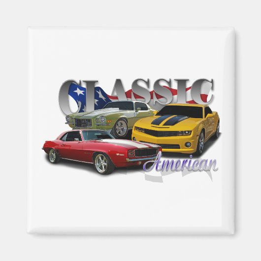 アメリカクラシック人 マグネット (正面)