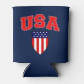 アメリカクラシック国カッコいい旗の愛国心の高い 缶クーラー (正面)