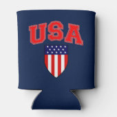 アメリカクラシック国カッコいい旗の愛国心の高い 缶クーラー (裏面)