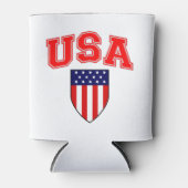 アメリカクラシック国カッコいい旗の愛国心の高い 缶クーラー (正面)