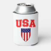 アメリカクラシック国カッコいい旗の愛国心の高い 缶クーラー (缶裏面)