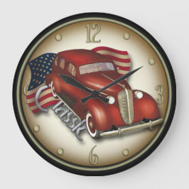 アメリカクラシック車の壁時計 ラージ壁時計