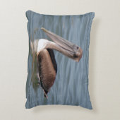 アメリカクロペリカンのクッション アクセントクッション (裏面(縦))