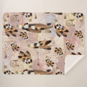 アメリカクロペリカンまたは鷹の羽 シェルパブランケット (正面(横))