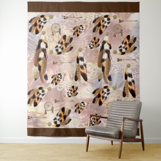 アメリカクロペリカンまたは鷹の羽 タペストリー (インサイチュ)