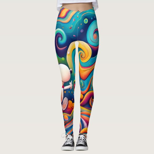 アメリカクールのシャツ。私はそれを愛している。 レギンス (正面)