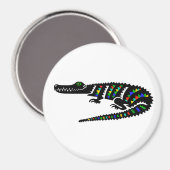 アメリカクールのワニ – 野生生物 – 爬虫類 – 自然 マグネット (正面/裏面)