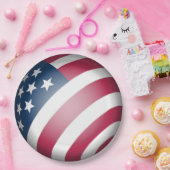 アメリカクール国旗のグローブ ペーパープレート (パーティー)