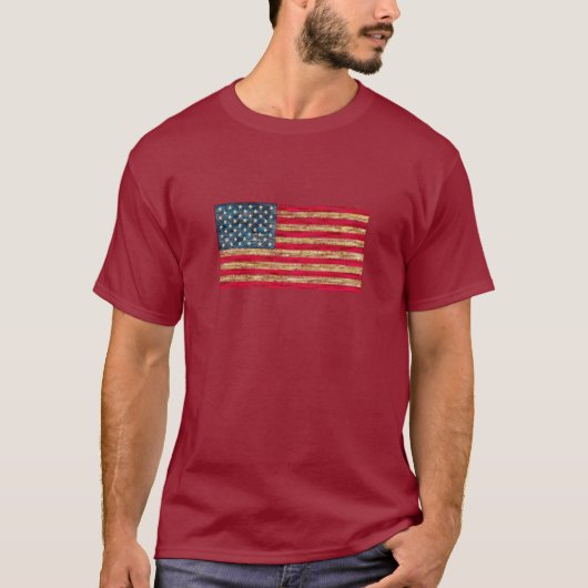 アメリカクール国旗のTシャツ Tシャツ (正面)