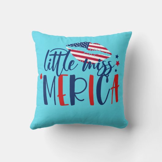 アメリカクール赤白青アメリカ愛国主義 クッション (裏面)