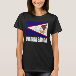 アメリカグランジサモア国旗ヴィンテージ土産アメリカ Tシャツ