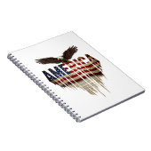 アメリカグランジ国旗とワシ ノートブック (右側)