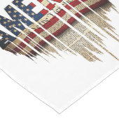 アメリカグランジ国旗とワシ ミディアムテーブルランナー (コーナー)
