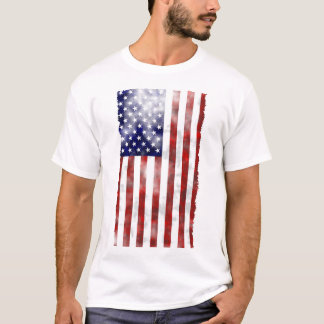 アメリカグランジ国旗の質感 Tシャツ